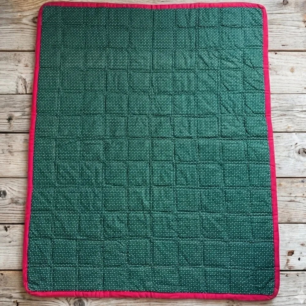 Vintage Christmas Quilt 40x48”in Noel Folk Art Toys Country Classics by Ameritex
